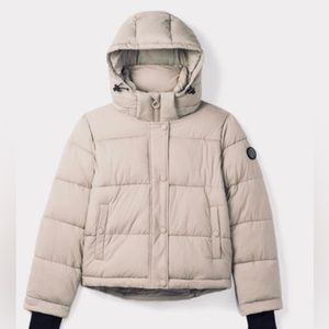 ⛔️❌ SOLD ❌⛔️NWT NOIZE Short Cropped Puffer W/Removable Hood, Thumb Holes M